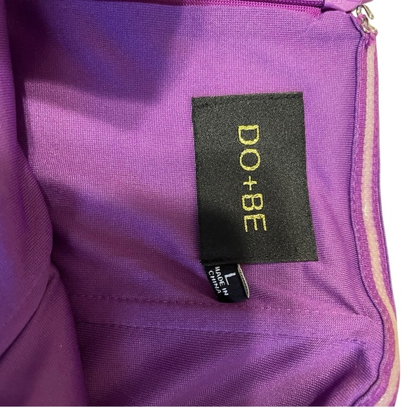 Fate Strapless Purple Ruched Dress Size Large - Picture 7 of 10